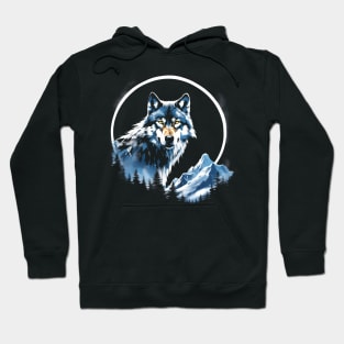 Wolf Art Nature Lover Fantasy Hoodie